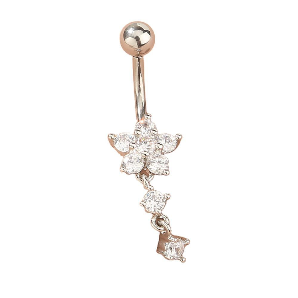 Flower Belly Button Ring