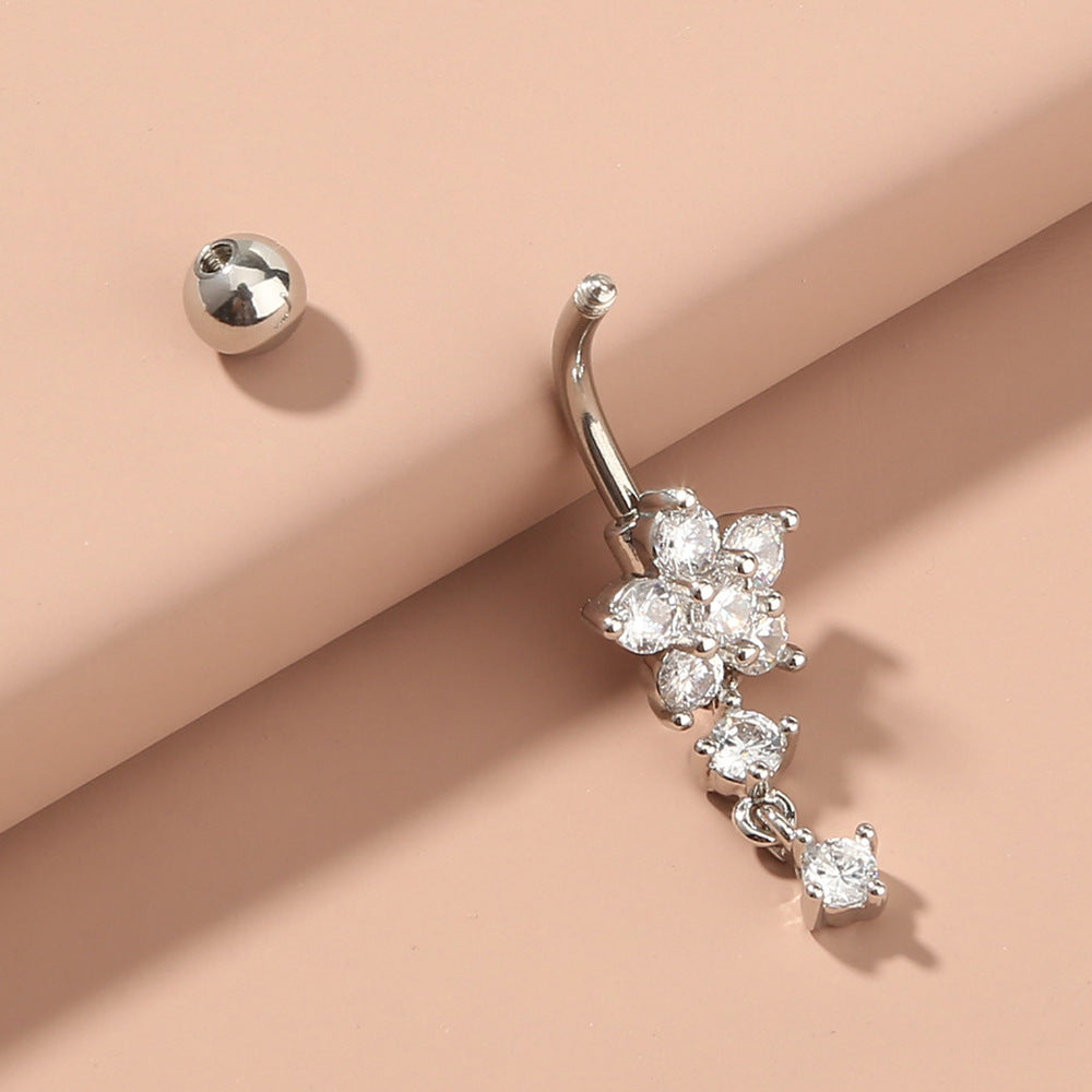 Flower Belly Button Ring