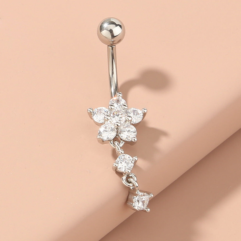 Flower Belly Button Ring