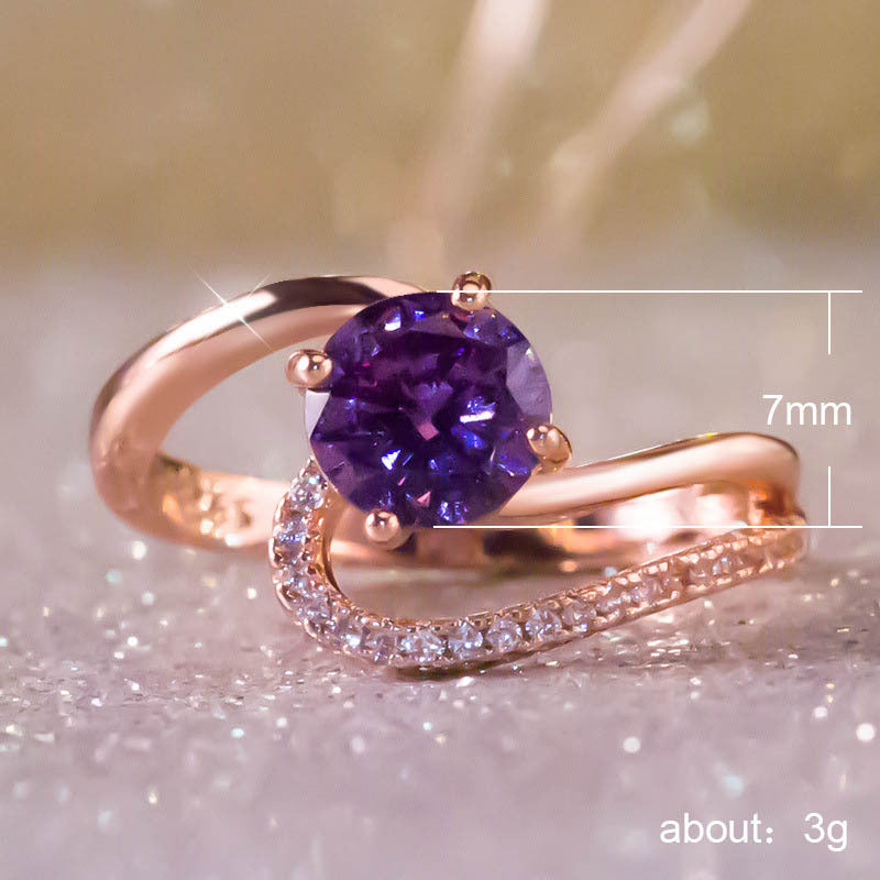 Crystal Zircon Ring