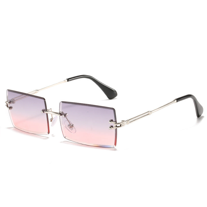 Square Rimless sunglasses