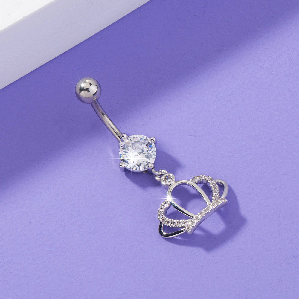 Crown Belly Button Ring