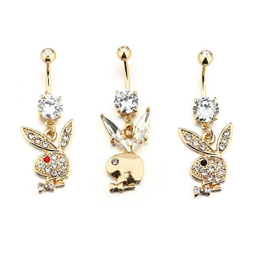 Playboy bunny belly button ring