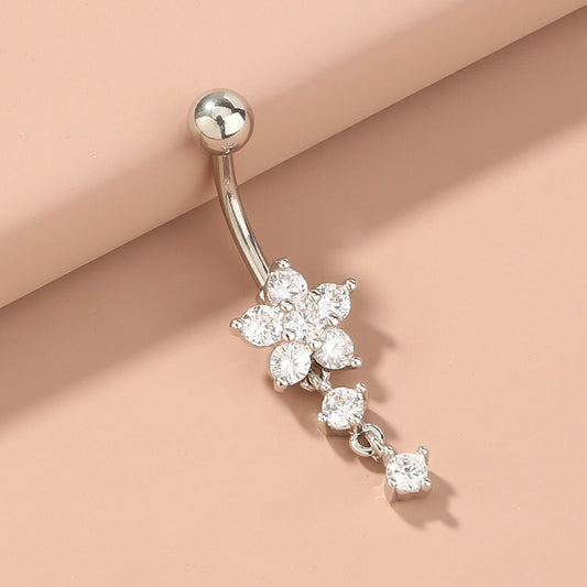 Flower Belly Button Ring