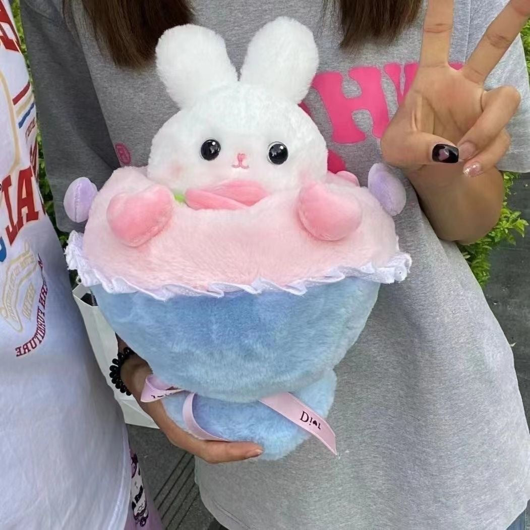 Bouquet Bear/ Rabbit Plush Doll