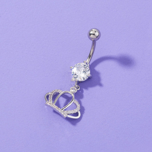 Crown Belly Button Ring