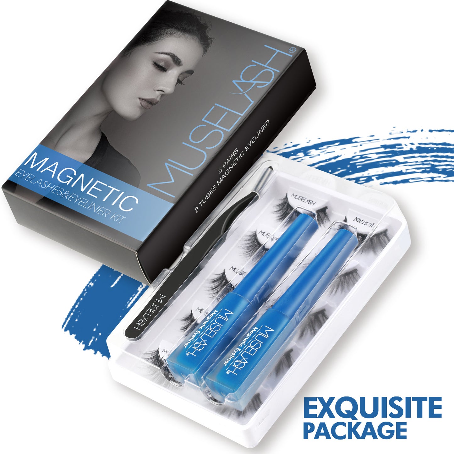 Magnetic Eyelash with Liquid