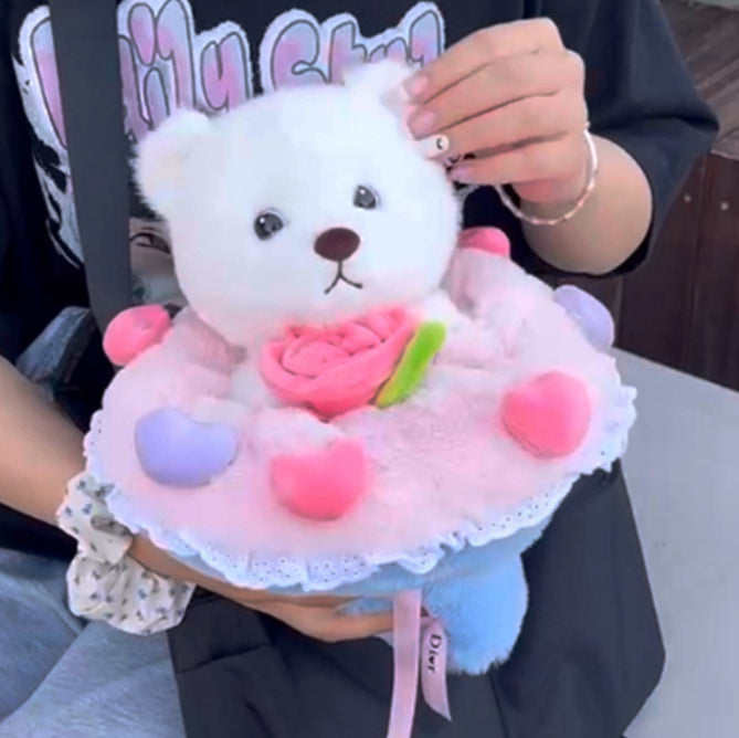 Bouquet Bear/ Rabbit Plush Doll