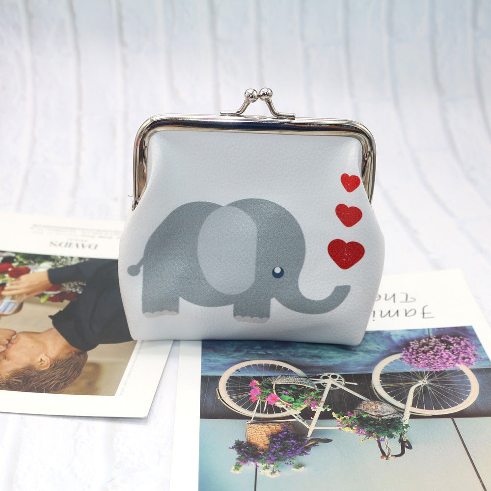 Cute Animal Print Coin pouch ￼