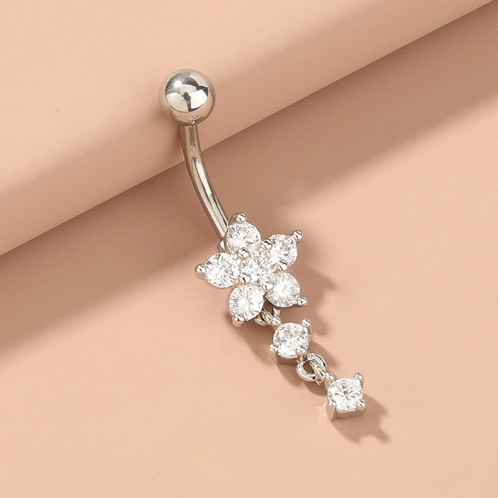 Flower Belly Button Ring