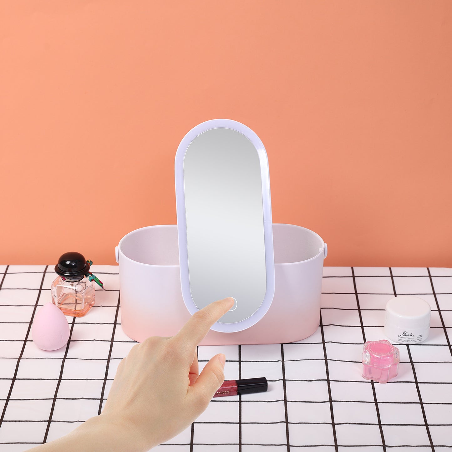 LED Mirror Makeup Box