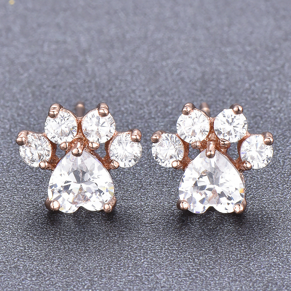 Paw Print Earring