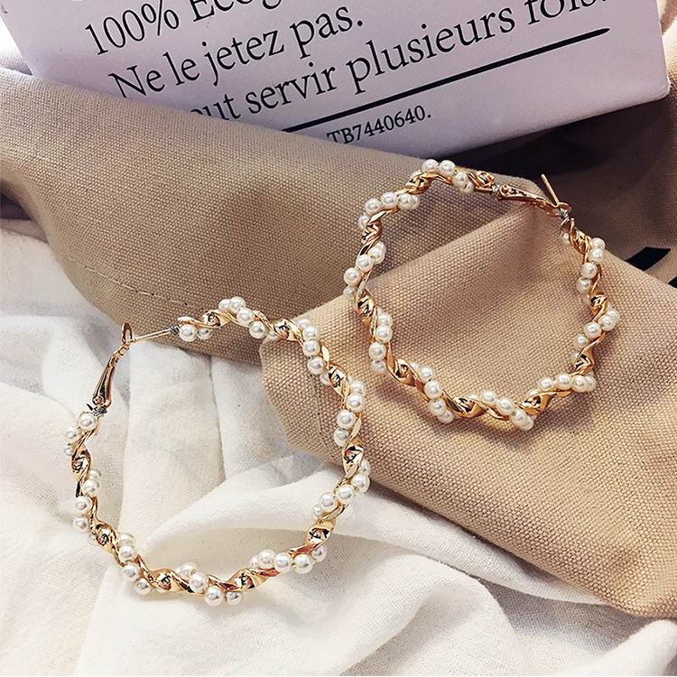 Hoop Pearl Earrings