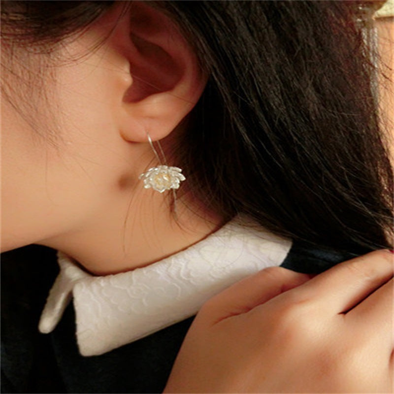 Lotus earrings