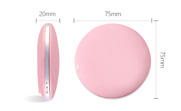 Compact mirror with LED lights