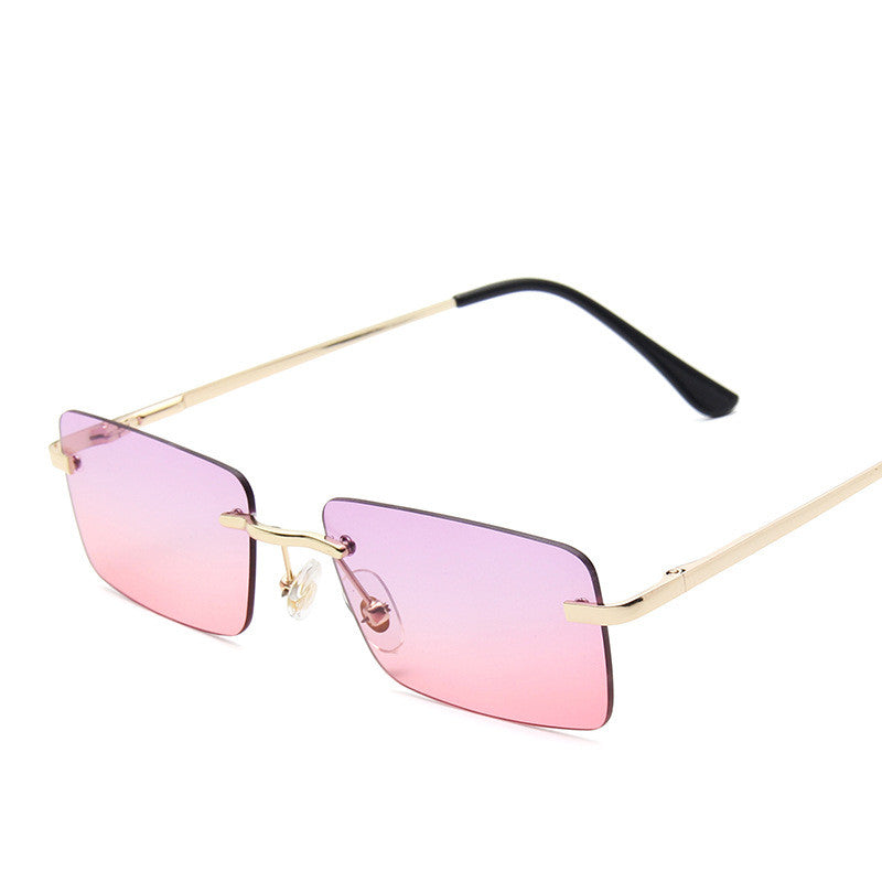 Square Rimless sunglasses