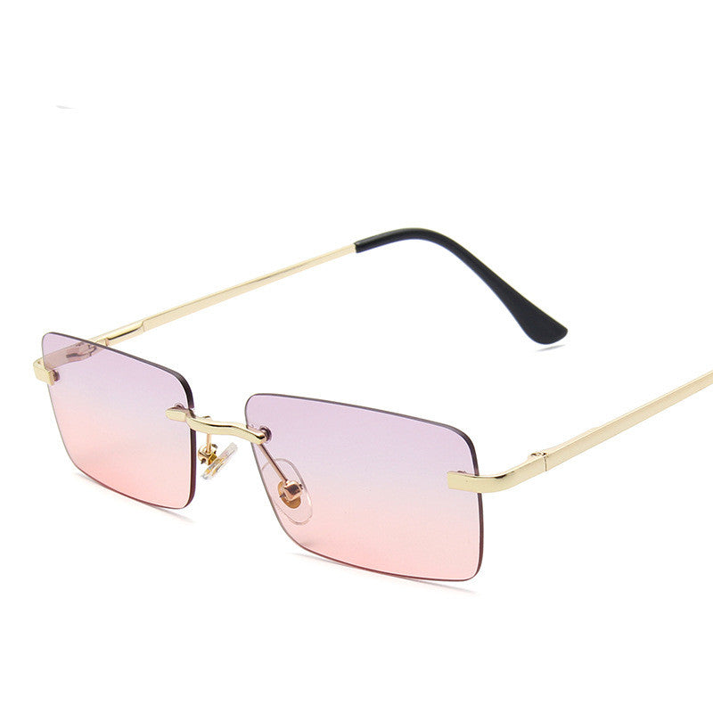 Square Rimless sunglasses