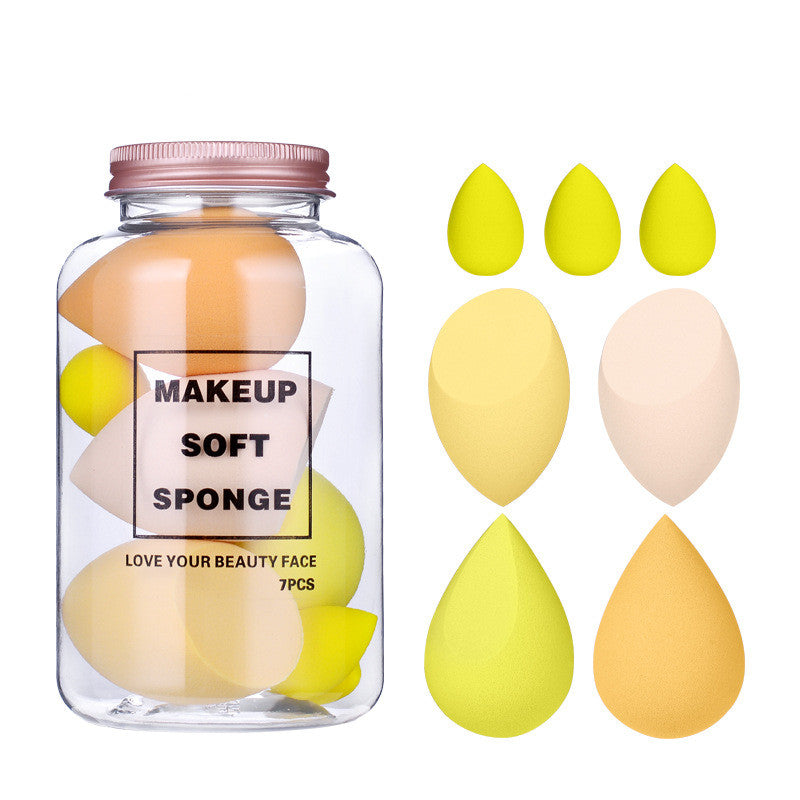 Makeup Sponge Powder Puff Bottle of 7