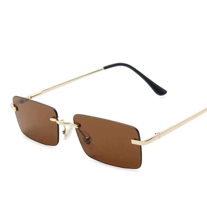 Square Rimless sunglasses