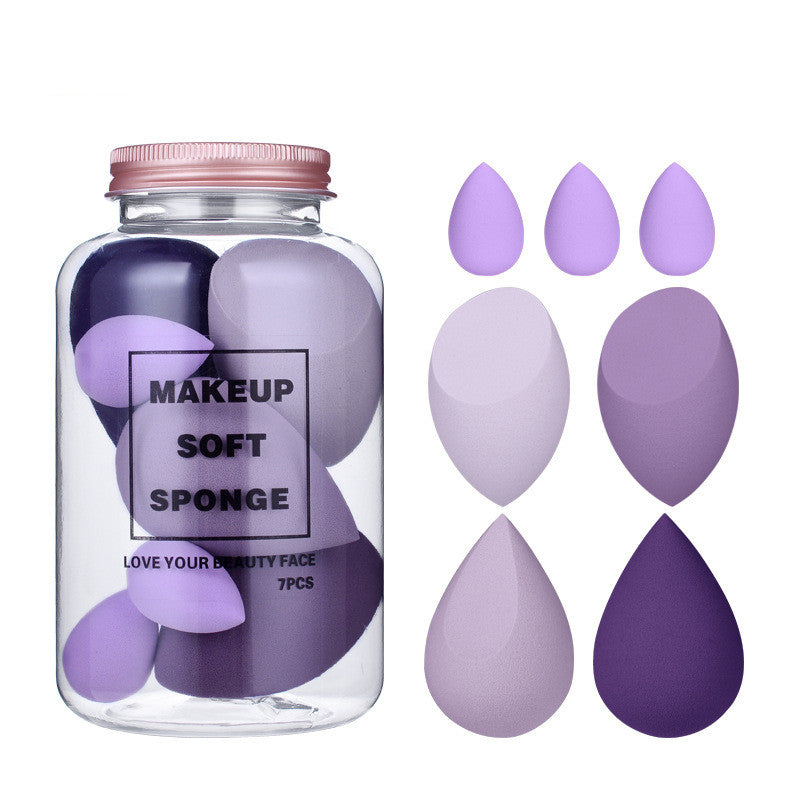 Makeup Sponge Powder Puff Bottle of 7