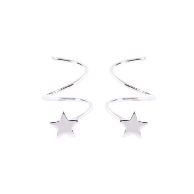 Sterling Silver Star Earring