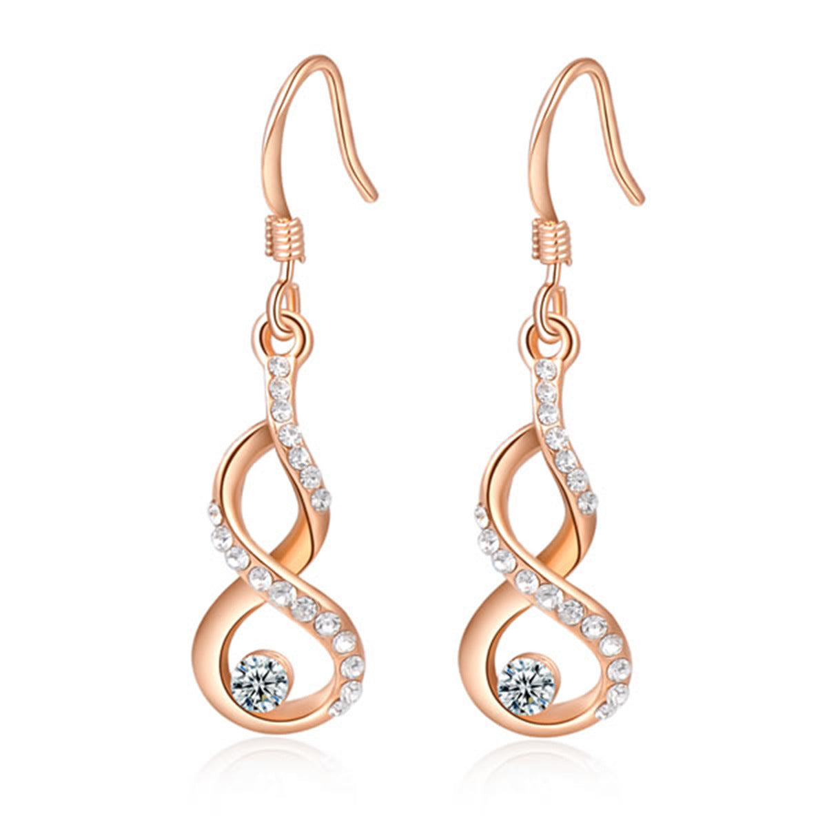 Rose Gold Gourd shaped Earrings