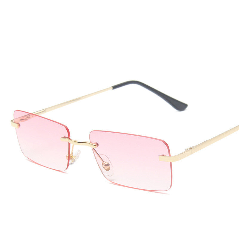 Square Rimless sunglasses