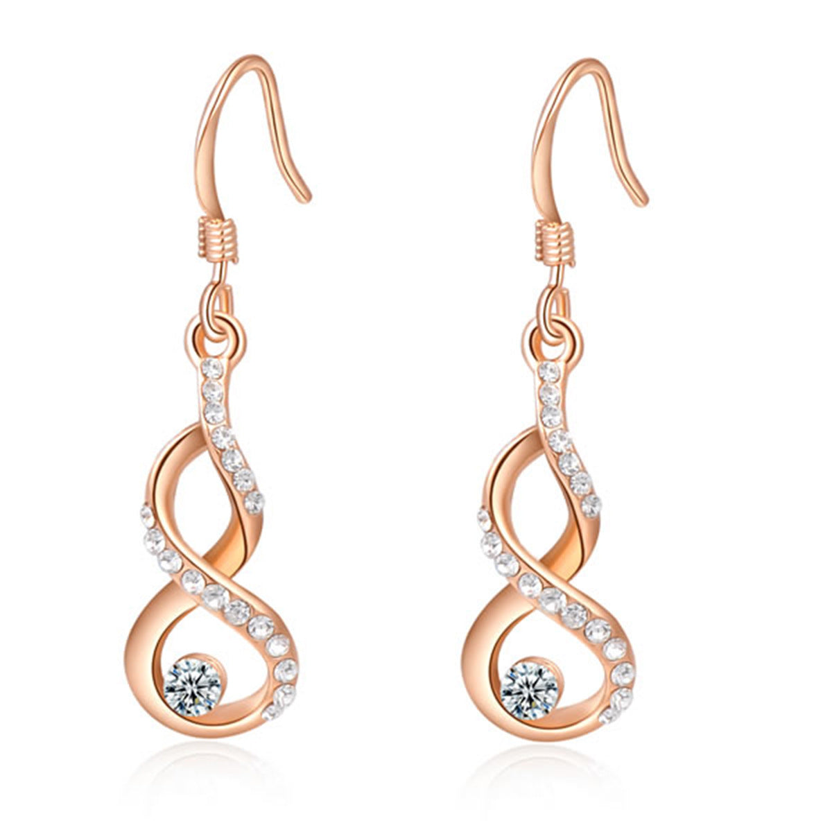 Rose Gold Gourd shaped Earrings