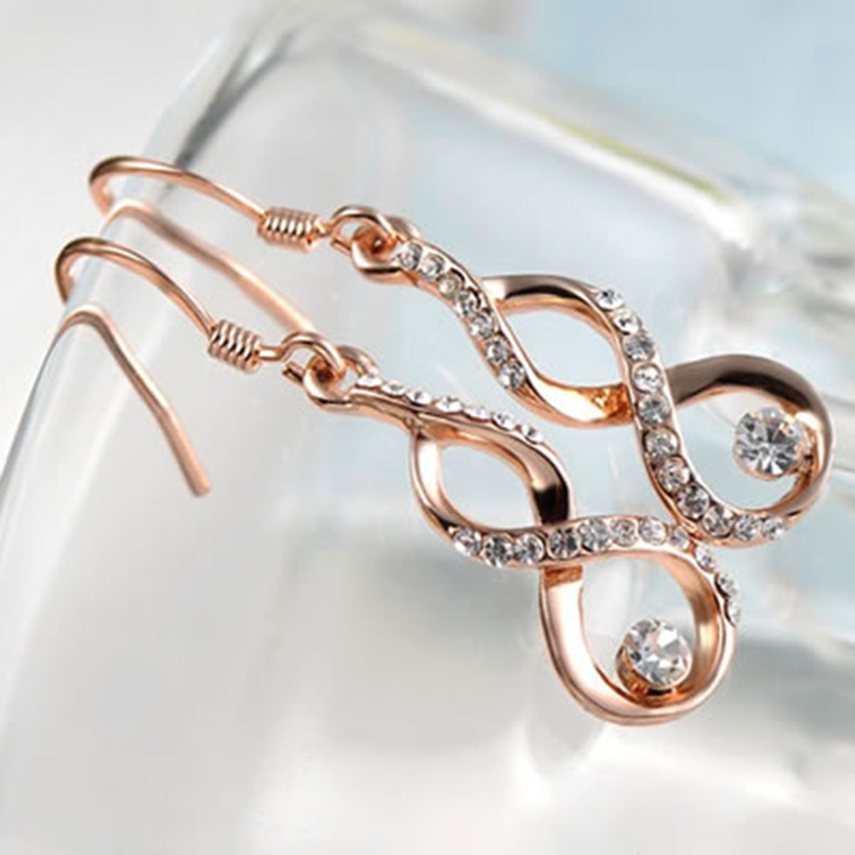 Rose Gold Gourd shaped Earrings