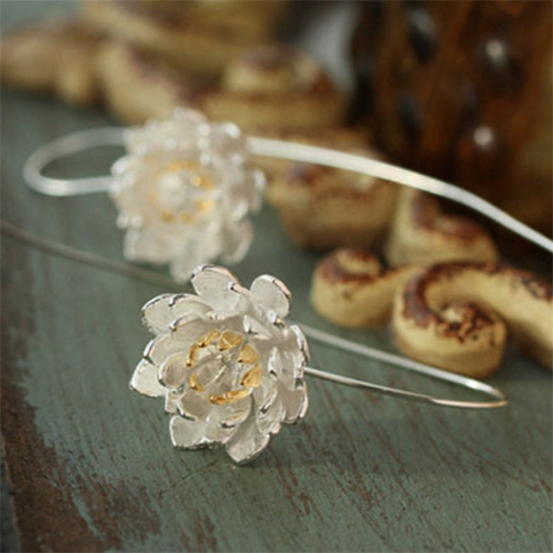 Lotus earrings