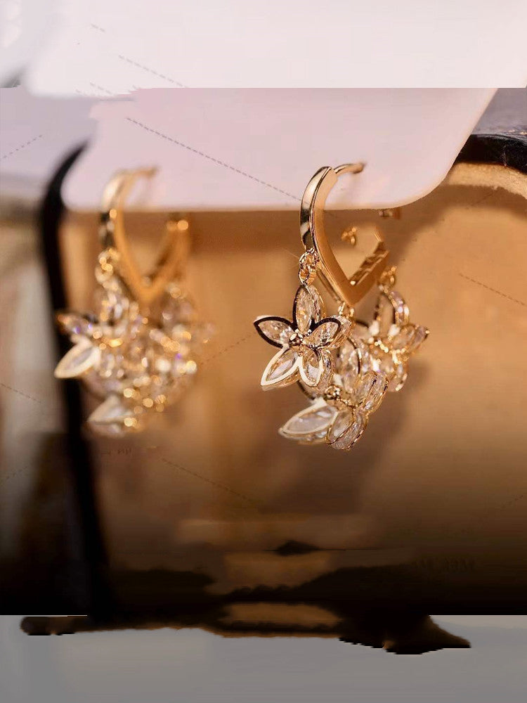 Golden Flower Earrings